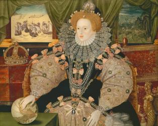 Elizabeth I, Armada Portrait, c.1588 (oil on panel) | Obraz na stenu