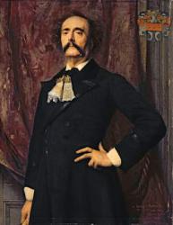 Portrait of Jules Barbey d'Aurevilly (1808-89) 1881 (oil on canvas) | Obraz na stenu
