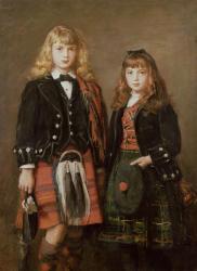 Two Bairns (oil on canvas) | Obraz na stenu