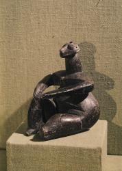 Seated female figure, 3500-2500 BC (stone) | Obraz na stenu