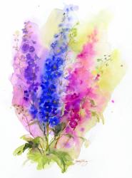 Delphinium, 2016, (watercolor) | Obraz na stenu