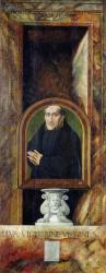 Portrait of Jacques Coëne, Abbot of Marchiennes, on the reverse of the Triptych of Saint Ursula and the Eleven Thousand Virgins, c.1539 (oil on panel) | Obraz na stenu