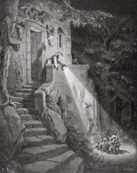 The Dwelling of the Ogre, engraved by Heliodore Joseph Pisan (1822-90) c.1868 (engraving) | Obraz na stenu