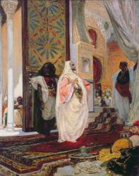 Entering the Harem, 1870s (oil on canvas) | Obraz na stenu