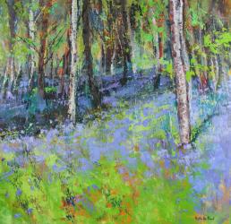 Bluebells and Birches | Obraz na stenu