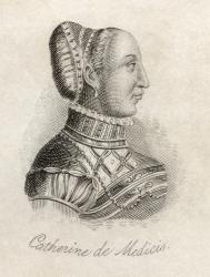 Catherine de Medici, from 'Crabb's Historical Dictionary', published 1825 (litho) | Obraz na stenu