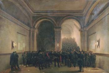 Entry of the 106th Battalion into the Paris Town Hall, 31st October 1870 (oil on canvas) | Obraz na stenu