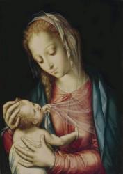 The Virgin and Child, c.1565-70 (oil on oak) | Obraz na stenu