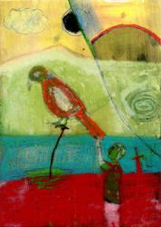 Orange Bird, 2013, (mixed media) | Obraz na stenu