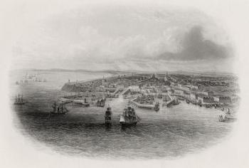 Odessa, Ukraine, Russia (engraving) | Obraz na stenu