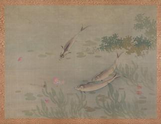 Fish, 1851 (watercolour on silk) | Obraz na stenu