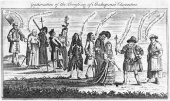 Continuation of the Procession of Shakespeare's characters during the Jubilee celebrations, 1769 (engraving) | Obraz na stenu