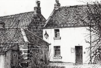 W.M.Barrie's birthplace, 2007, (ink on paper) | Obraz na stenu