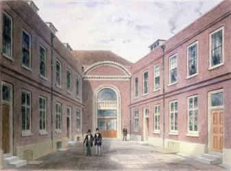 The Inner Court of Girdlers Hall Basinghall Street, 1853 (w/c on paper) | Obraz na stenu