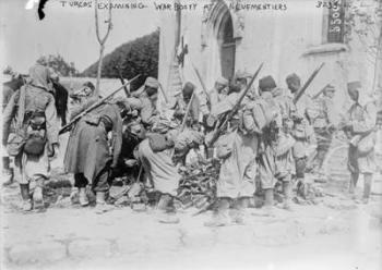 Turcos Examining War Booty at Neufmentiers, 1914 (photograph) | Obraz na stenu