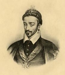 King Henri III (1551-89) of France (engraving) | Obraz na stenu