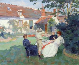 Teatime (oil on canvas) | Obraz na stenu