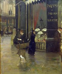 La Parfumerie Viollet, Boulevard des Capucines (oil on canvas) | Obraz na stenu