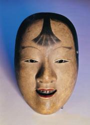Noh theatre mask of a young boy called Kasshiki, 15th-19th century (lacquered wood) | Obraz na stenu