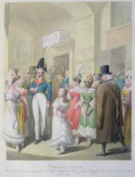 Galeries du Palais-Royal, from 'Tableau de Paris', 1815-30 (w/c on paper) | Obraz na stenu