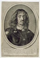 John Kazimir Vasa (1609-72) King of Poland, 1649 (engraving) | Obraz na stenu