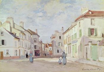 Rue de la Chaussee at Argenteuil (oil on canvas) | Obraz na stenu
