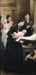 The Drop of Milk in Belleville: Doctor Variot's Surgery, The Weighing Session, 1903 (oil on canvas) | Obraz na stenu
