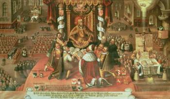 The Delivery of the Augsburg Confession, 25th June 1530, 1617 (oil on panel) | Obraz na stenu