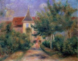 Renoir's house at Essoyes, 1906 (oil on canvas), | Obraz na stenu