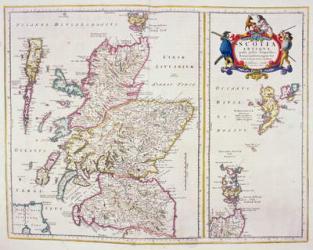 Map of Scotland, c.1700 | Obraz na stenu