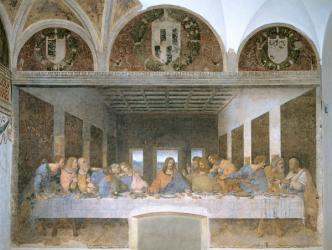 The Last Supper, 1495-97 (fresco) (post restoration) | Obraz na stenu