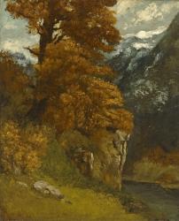 The Glen at Ornans, 1866 (oil on canvas) | Obraz na stenu