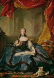 Madame Adelaide de France (1732-1800) in Court Dress, 1758 (oil on canvas) | Obraz na stenu