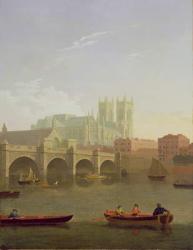Westminster Abbey and Westminster Bridge Seen from the South, 1794 (oil on canvas) | Obraz na stenu