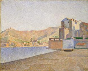 The Town Beach, Collioure, Opus 165, 1887 (oil on canvas) | Obraz na stenu