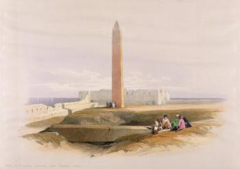 Obelisk at Alexandria, commonly called Cleopatra's Needle, from "Egypt and Nubia", Vol.1 (litho) | Obraz na stenu