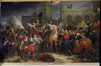 The Entry of Henri IV (1553-1610) into Paris, 22nd March 1594 (oil on canvas) | Obraz na stenu