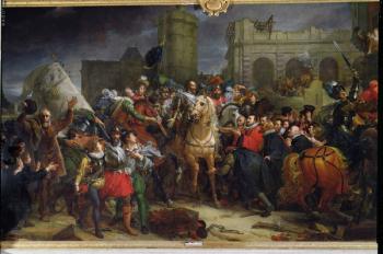 The Entry of Henri IV (1553-1610) into Paris, 22nd March 1594 (oil on canvas) | Obraz na stenu