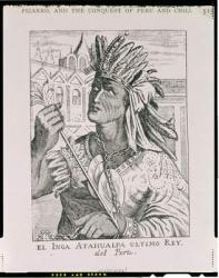 Portrait of the Last Inca Chief, Atahualpa, from 'The Narrative and Critical History of America', edited by Justin Winsor, London, 1886 (engraving) | Obraz na stenu