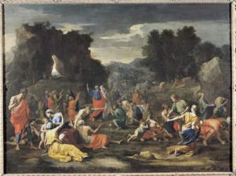 The Gathering of Manna, c.1637-9 (oil on canvas) | Obraz na stenu