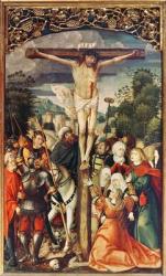 Altarpiece showing the Life of Christ, detail of the Crucifixion, 1508-17 (oil on panel) | Obraz na stenu