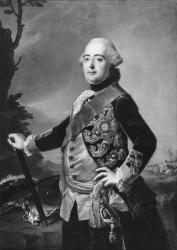 Prince Elector Frederic II of Hessen-Kassel, c.1785 (oil on canvas) (b/w photo) | Obraz na stenu