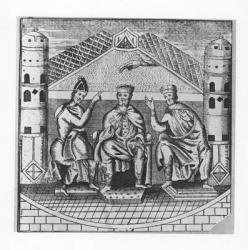 Charlemagne and his Advisers (engraving) | Obraz na stenu