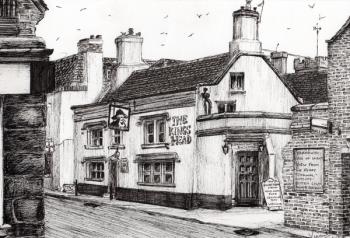 The Kings Head Yarmouth, 2008, (ink on paper) | Obraz na stenu