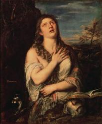 Repentant Mary Magdalene, 1560s (oil on canvas) | Obraz na stenu