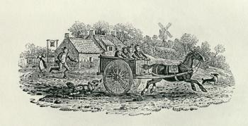 Runaway Cart from 'Land Birds, c. 1797 (wood engraving) | Obraz na stenu