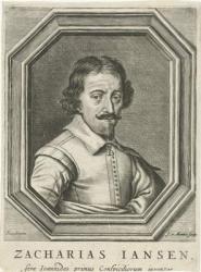 Portrait of Zacharias Jansen, 1655 (engraving) | Obraz na stenu