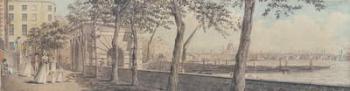 View of Blackfriars Bridge, from York Terrace, 1786 (w/c on paper) | Obraz na stenu