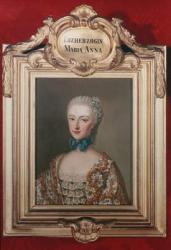 Archduchess Maria Anna 'Marianne' (1738-89) daughter of Emperor Francis I (1708-65) and Empress Maria Theresa of Austria (1717-80) 1762 | Obraz na stenu