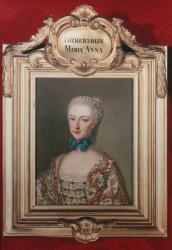 Archduchess Maria Anna 'Marianne' (1738-89) daughter of Emperor Francis I (1708-65) and Empress Maria Theresa of Austria (1717-80) 1762 | Obraz na stenu